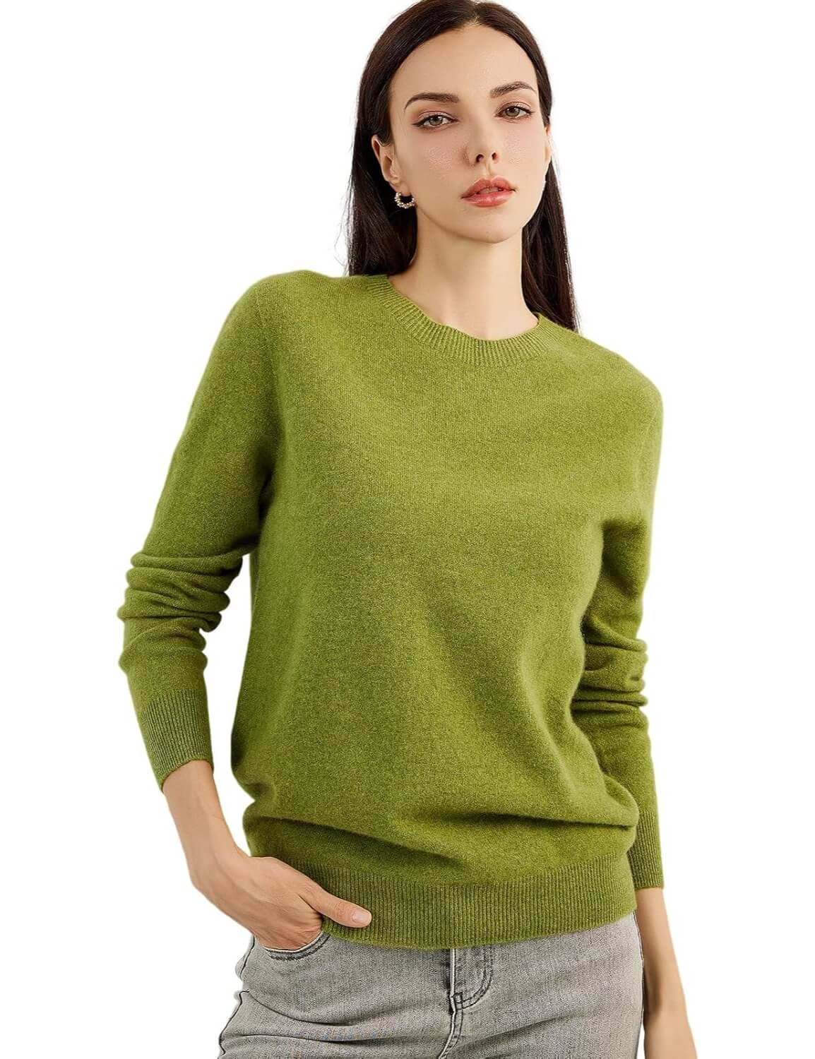 Mongolian Cashmere Crewneck Sweater