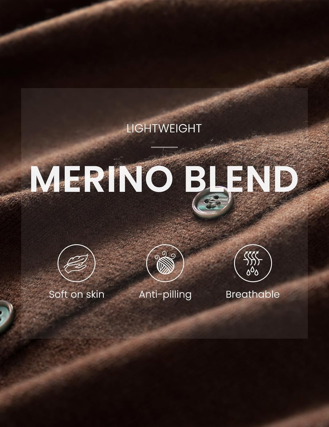 Merino Wool Color Block Crewneck Cardigan