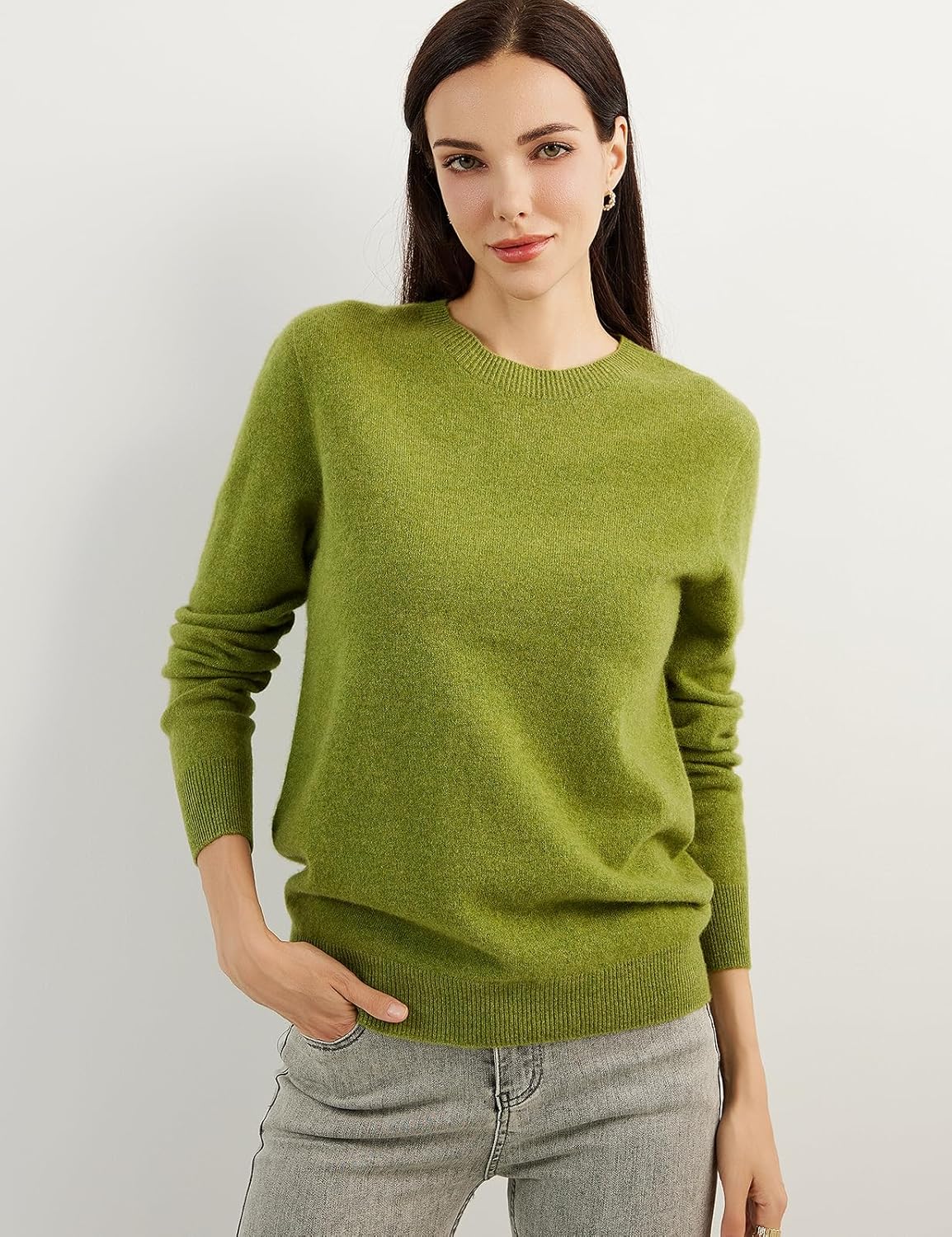 Mongolian Cashmere Crewneck Sweater