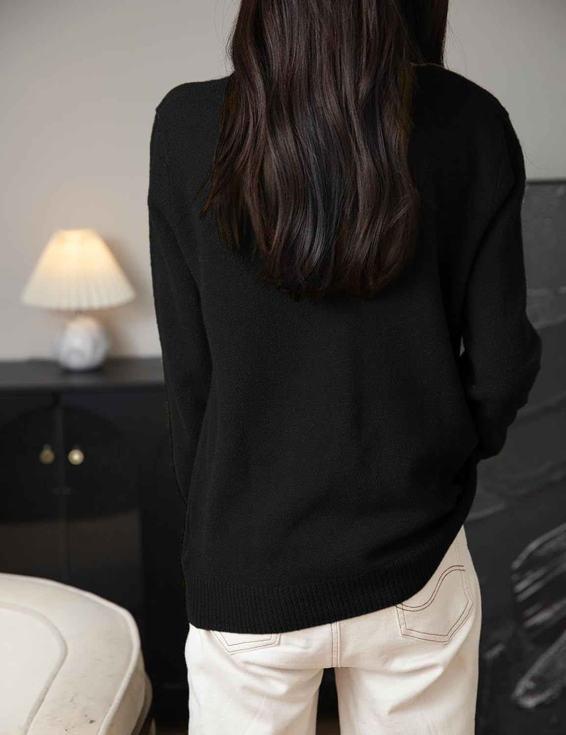 100% Merino Wool Sexy V-Neck Lightweight Cardigan